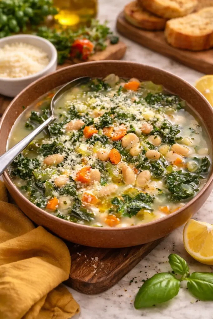 Vegan White Bean and Kale Soup