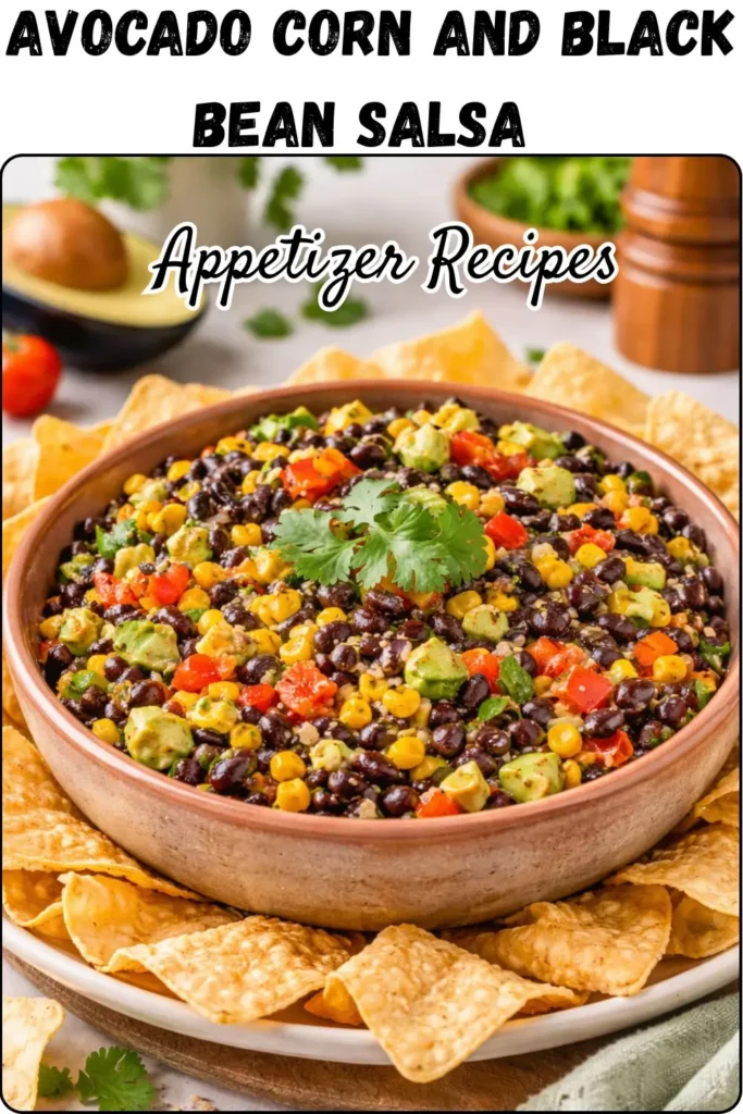 Avocado Corn and Black Bean Salsa The No-Cook Summer Appetizer Dip