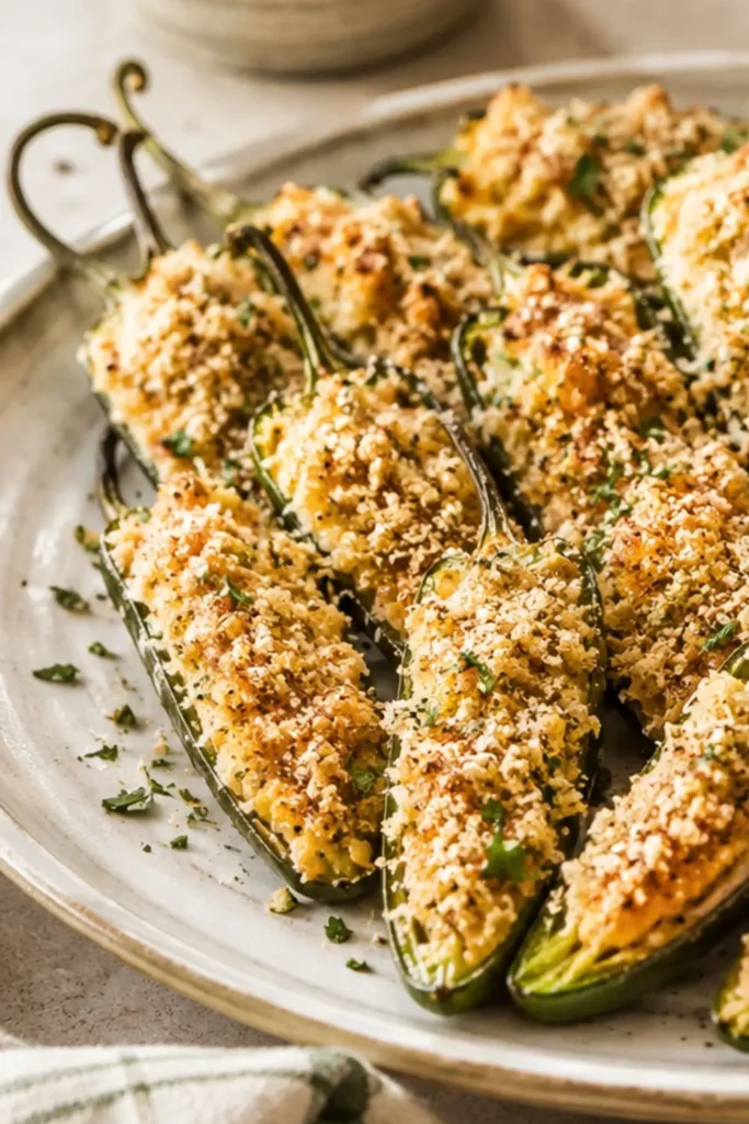 Baked Vegan Jalapeño Poppers