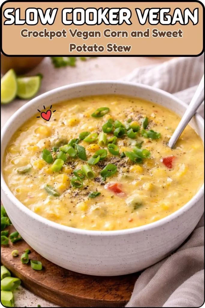 Crockpot Vegan Corn and Sweet Potato Stew