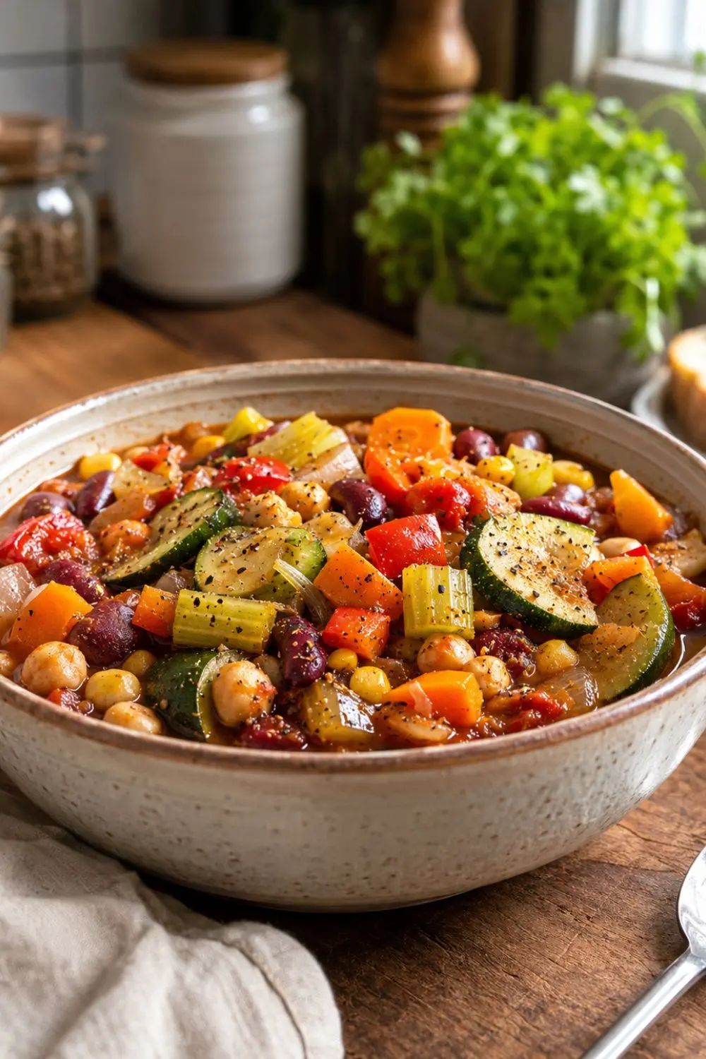 Crockpot Vegan Mediterranean Vegetable Stew