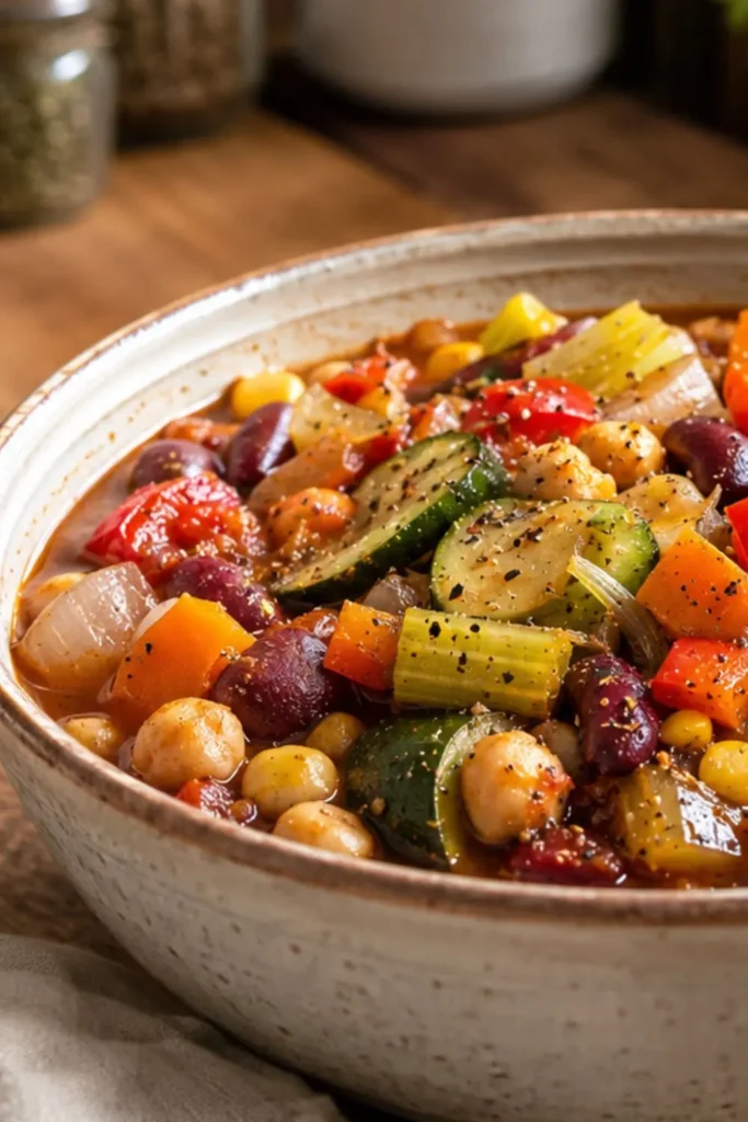 Crockpot Vegan Mediterranean Vegetable Stew