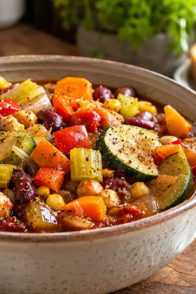 Crockpot Vegan Mediterranean Vegetable Stew