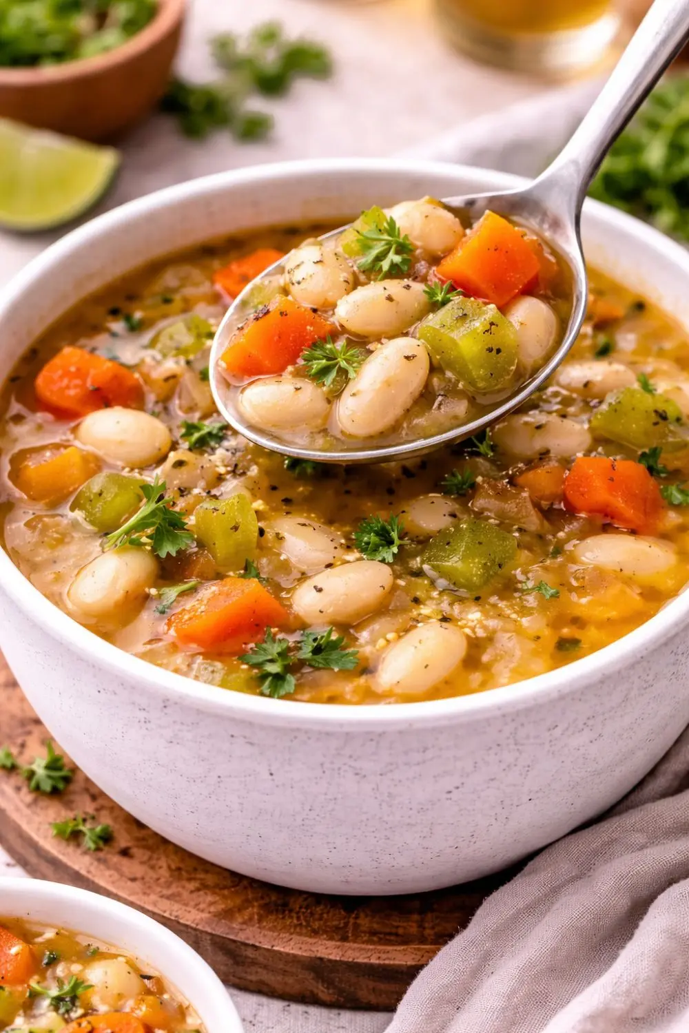 Easy Gluten-Free Vegan Slow Cooker Bean Soup