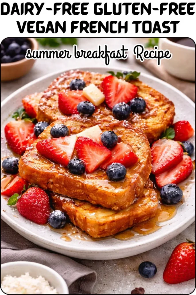 Dairy-Free Gluten-Free Vegan French Toast