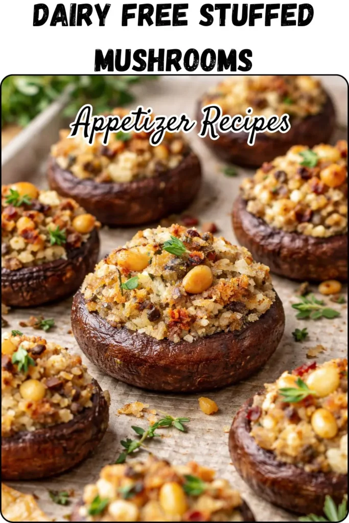 Dairy Free Stuffed Mushrooms