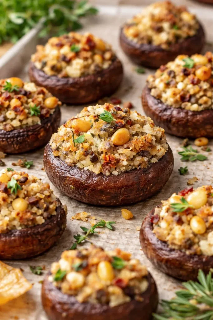 Dairy Free Stuffed Mushrooms