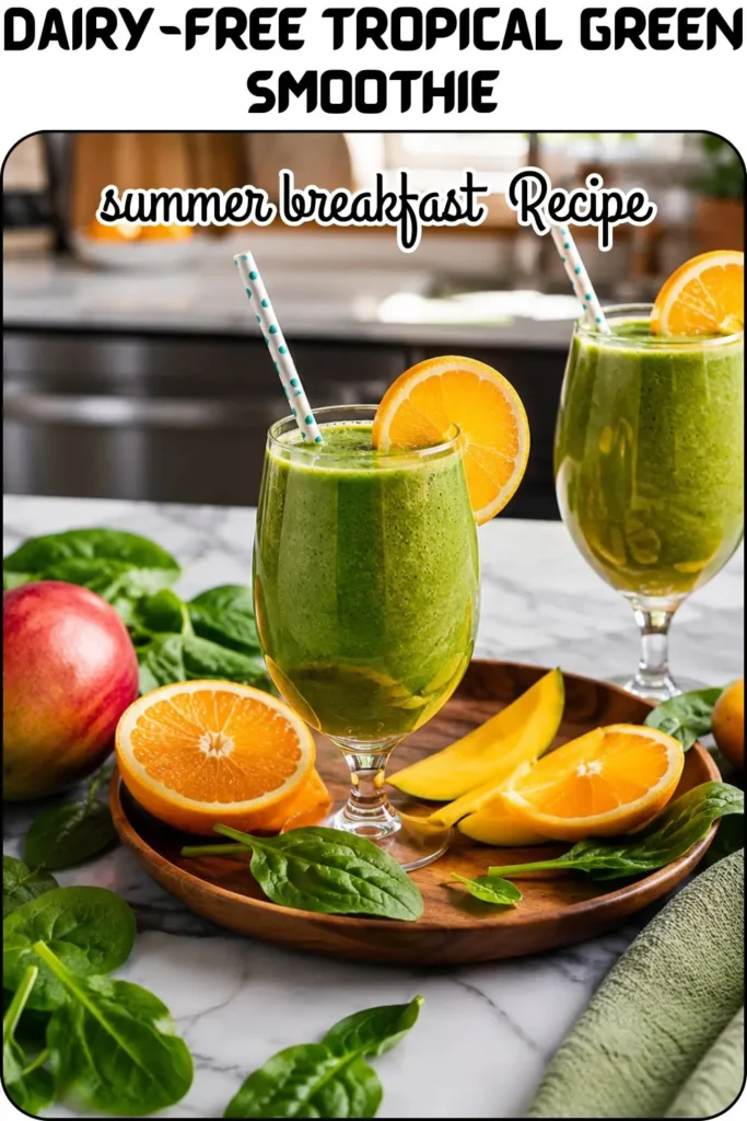 Dairy-Free Tropical Green Smoothie