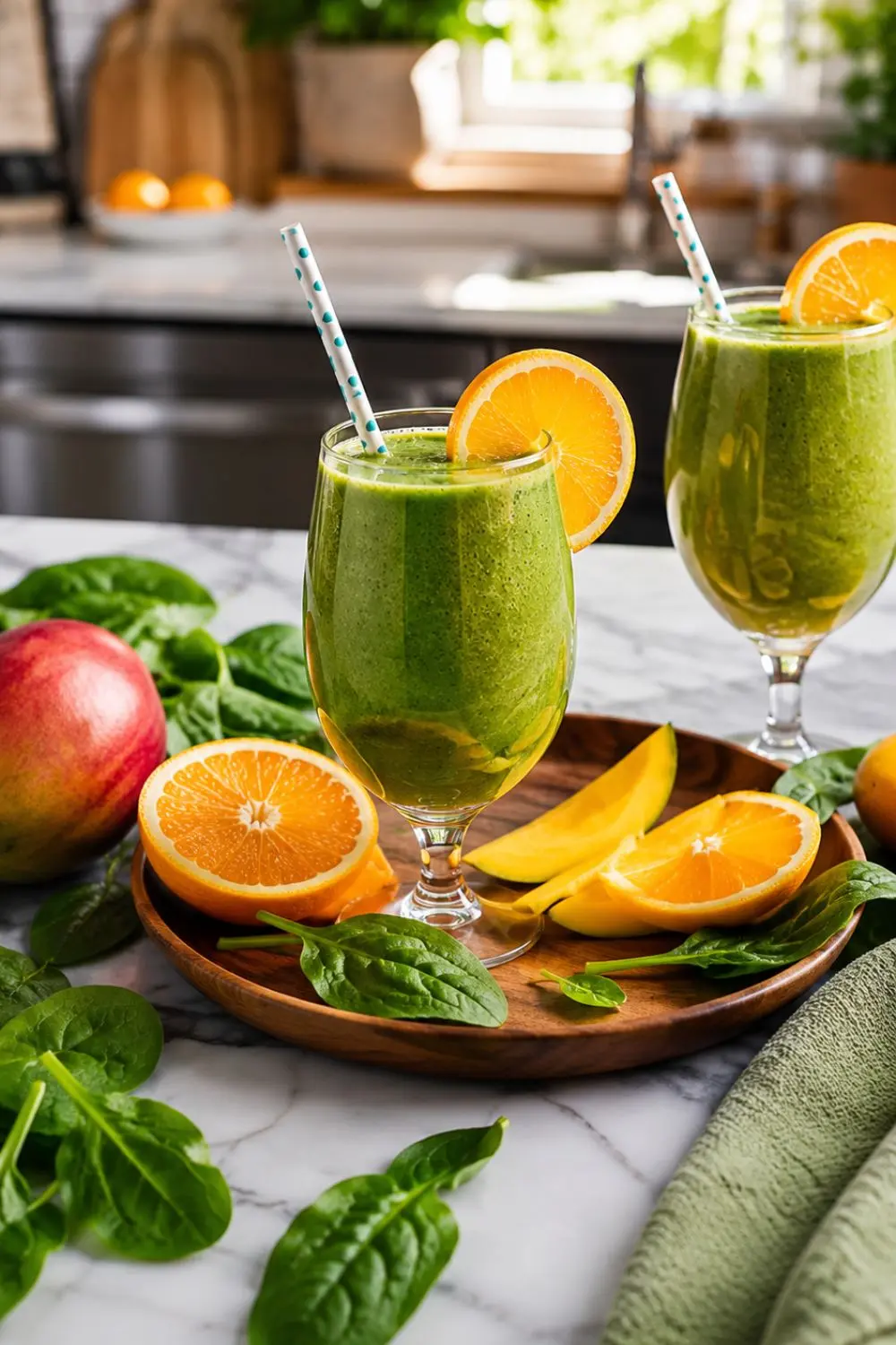 Dairy-Free Tropical Green Smoothie