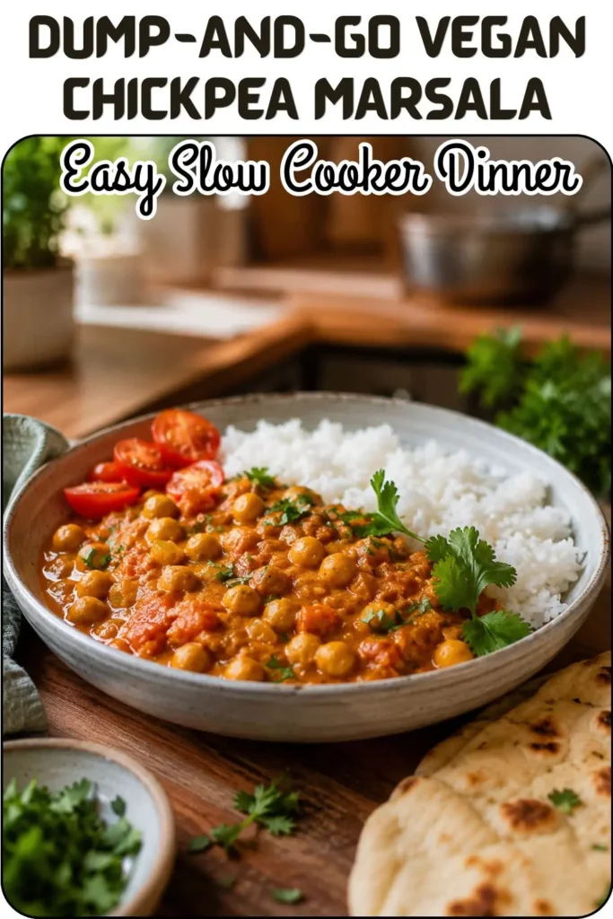 Dump-and-Go Vegan Chickpea Marsala