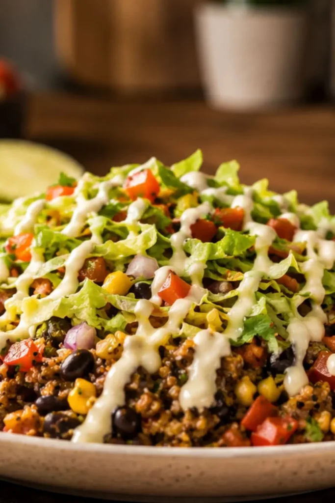 Crockpot Vegan Quinoa Taco Bowls Summer Dinner