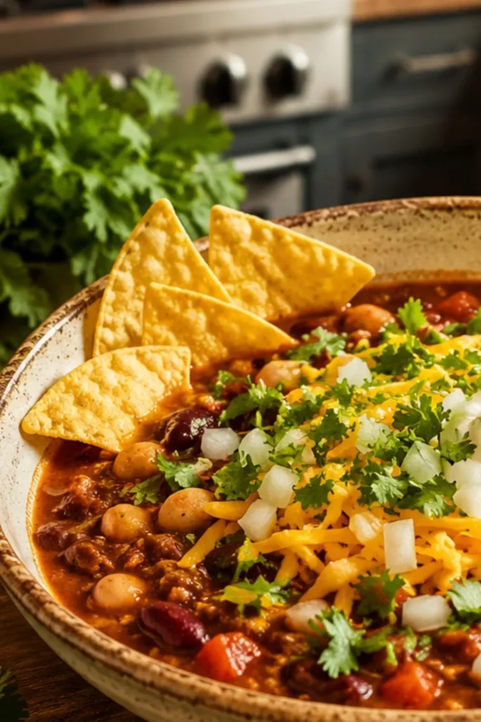 Slow Cooker Vegan 3-Bean Summer Chili