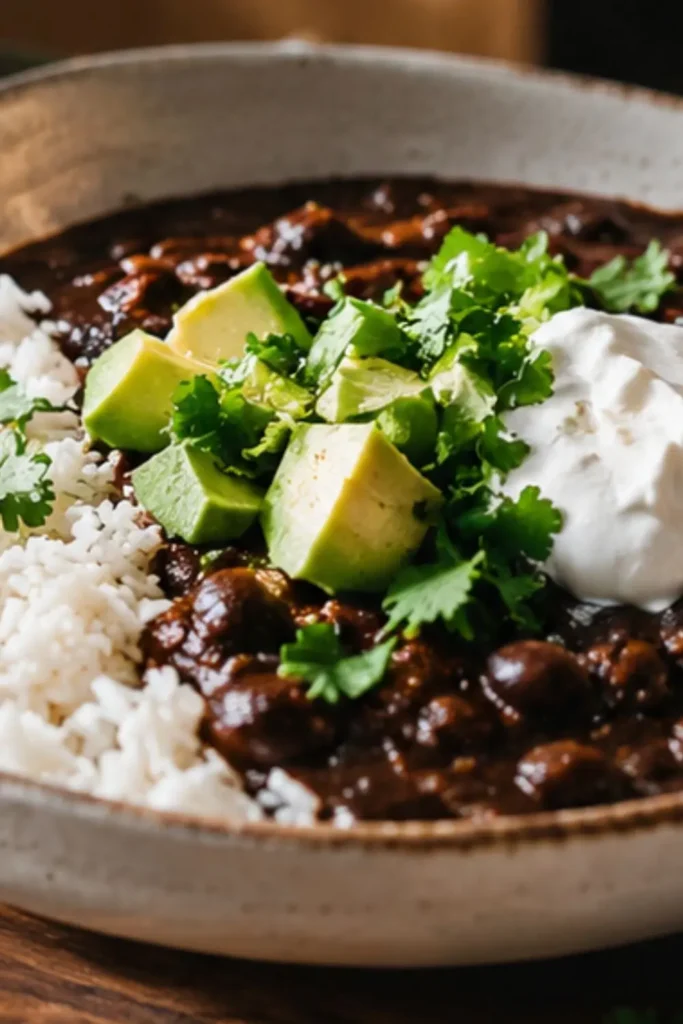 Crockpot Spicy Vegan Black Bean Soup