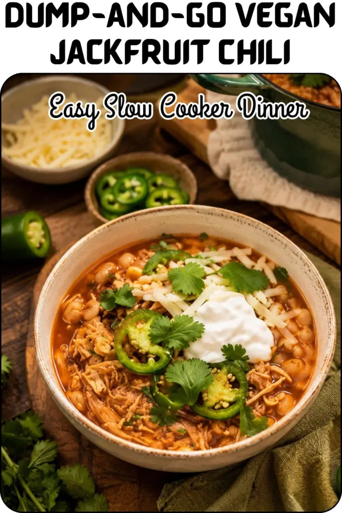 Dump-and-Go Vegan Jackfruit Chili