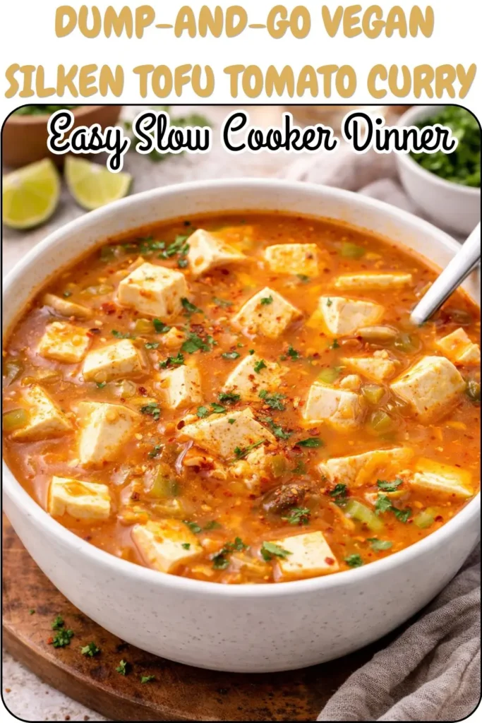 Dump-and-Go Vegan Silken Tofu Tomato Curry