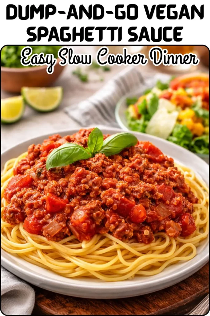 Dump-and-Go Vegan Spaghetti Sauce