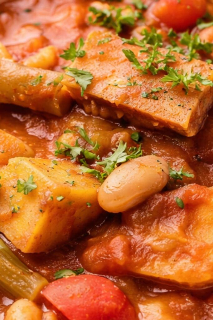 Crockpot Vegan Seitan and Vegetable Stew