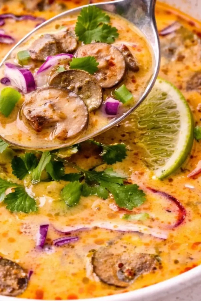 Easy Crockpot Vegan Thai Coconut Lemongrass Soup