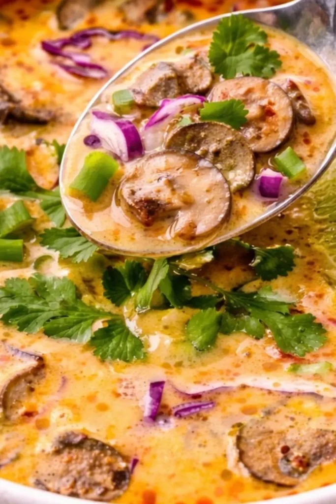 Easy Crockpot Vegan Thai Coconut Lemongrass Soup
