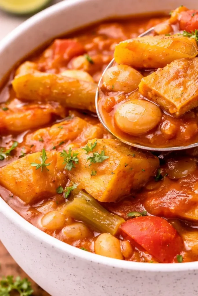 Crockpot Vegan Seitan and Vegetable Stew