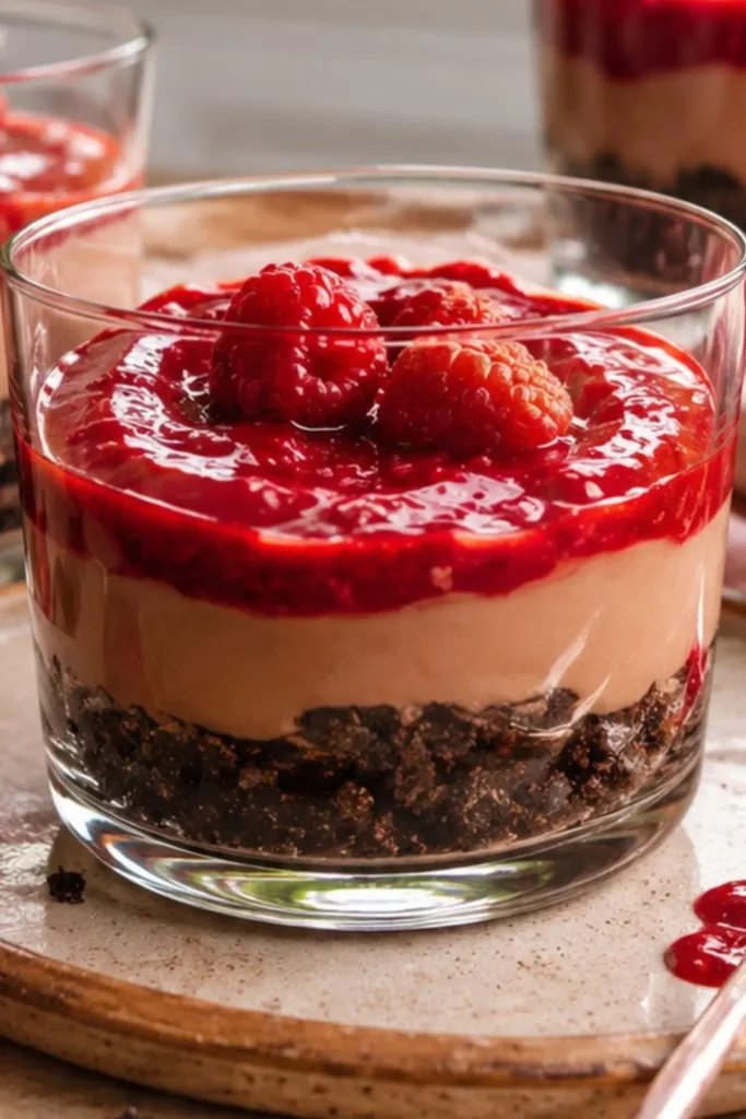 Easy No-Cook Vegan Raspberry Chia Cups