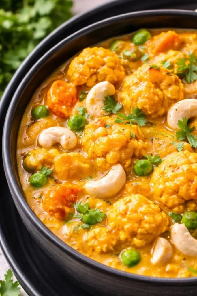 Easy Slow Cooker Vegan Korma with Vegetables