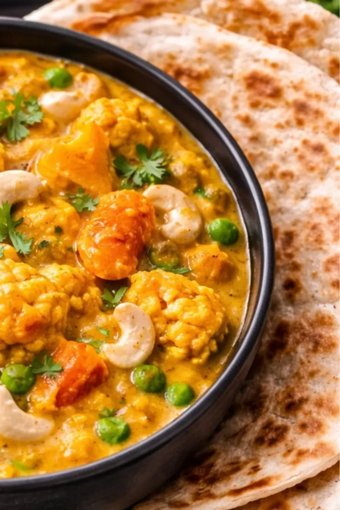 Easy Slow Cooker Vegan Korma with Vegetables