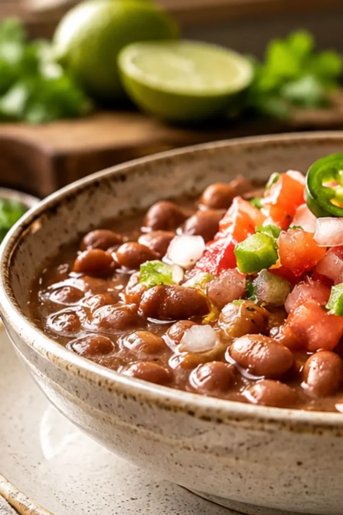 Easy Slow Cooker Vegan Pinto Bean Stew