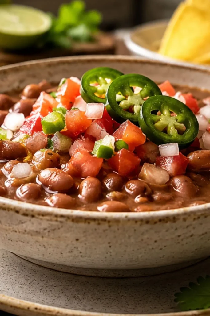 Easy Slow Cooker Vegan Pinto Bean Stew