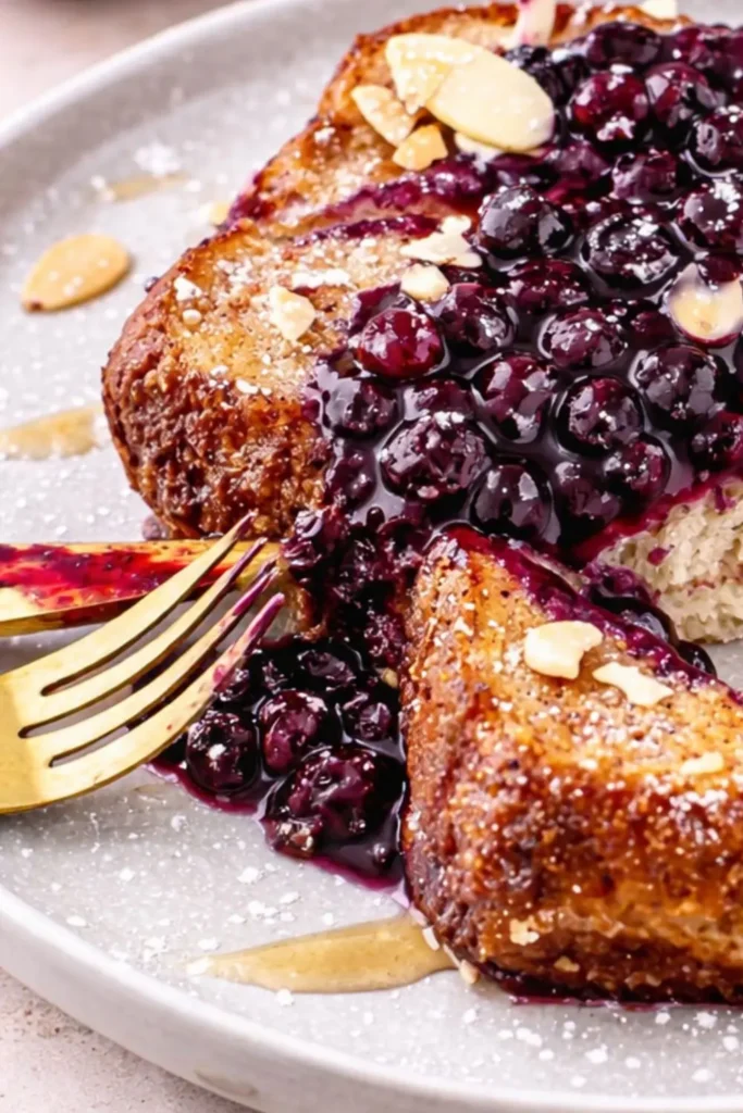 Easy Vegan Blueberry French Toast Casserole