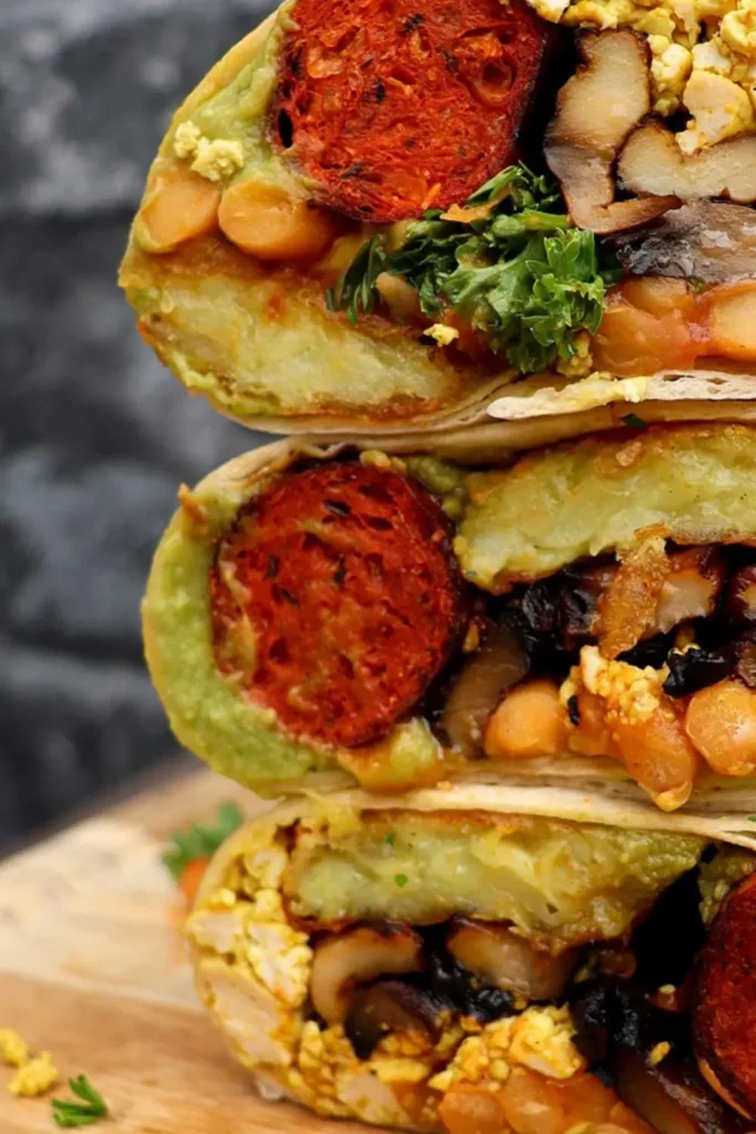 Easy Vegan Breakfast Burrito with Tofu Scramble