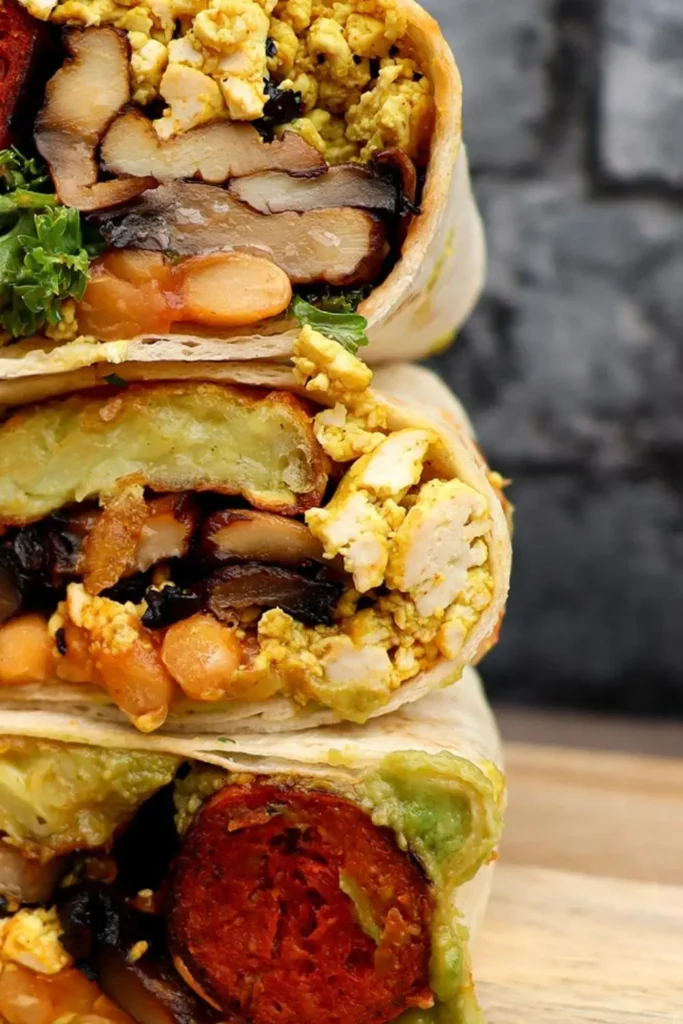 Easy Vegan Breakfast Burrito with Tofu Scramble
