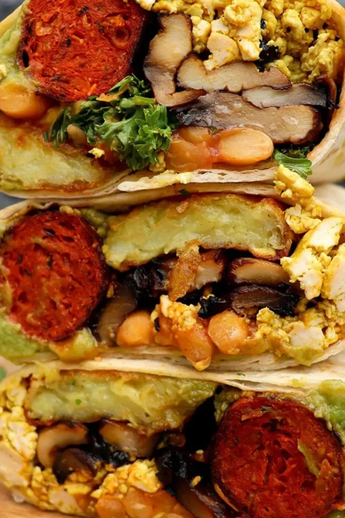 Easy Vegan Breakfast Burrito with Tofu Scramble