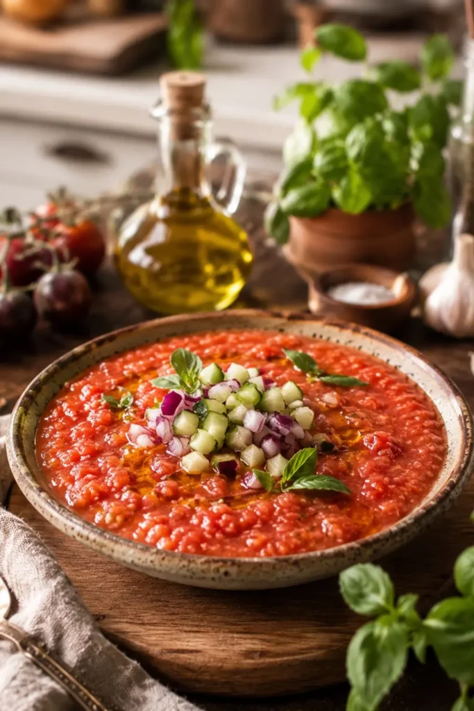 Easy Vegan Gazpacho Breakfast Cups