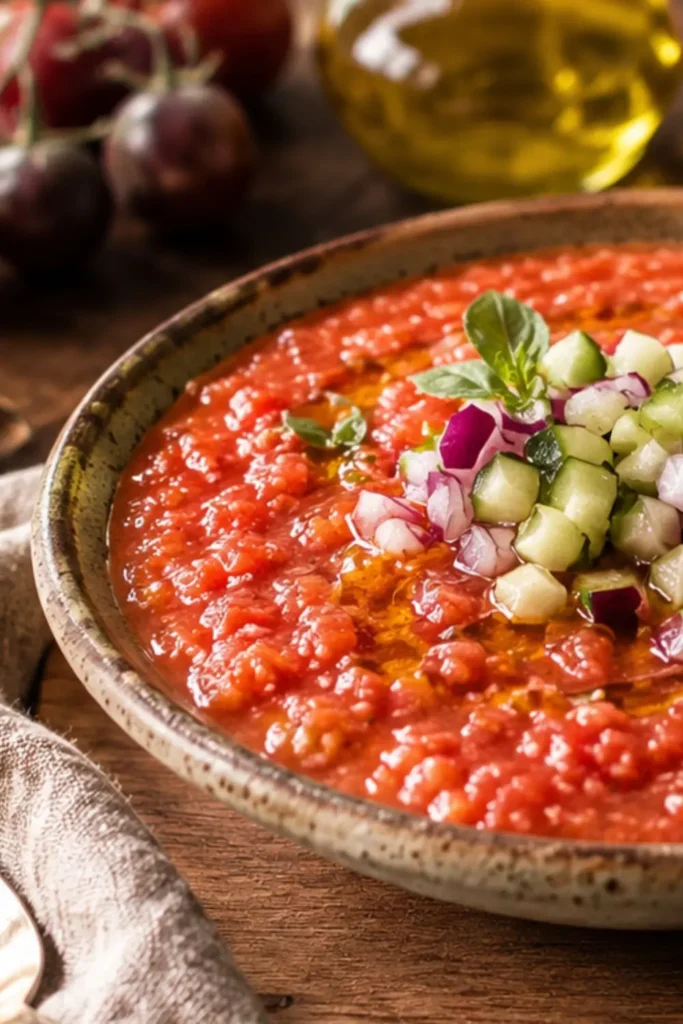 Easy Vegan Gazpacho Breakfast Cups