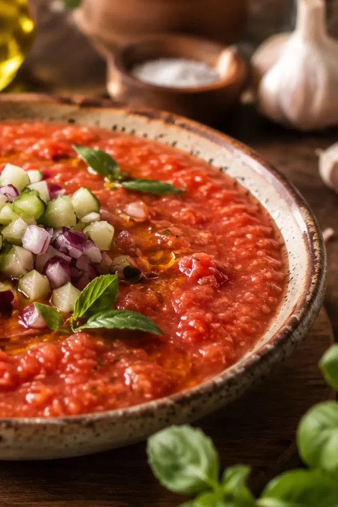 Easy Vegan Gazpacho Breakfast Cups