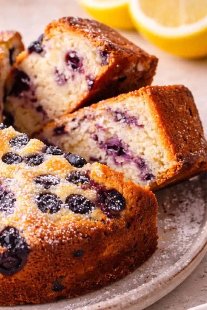 Easy Vegan Lemon Blueberry Loaf Cake