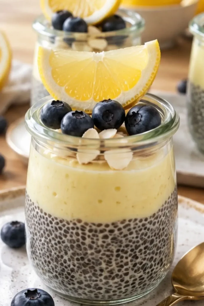 Easy Vegan Lemon Curd Chia Parfait