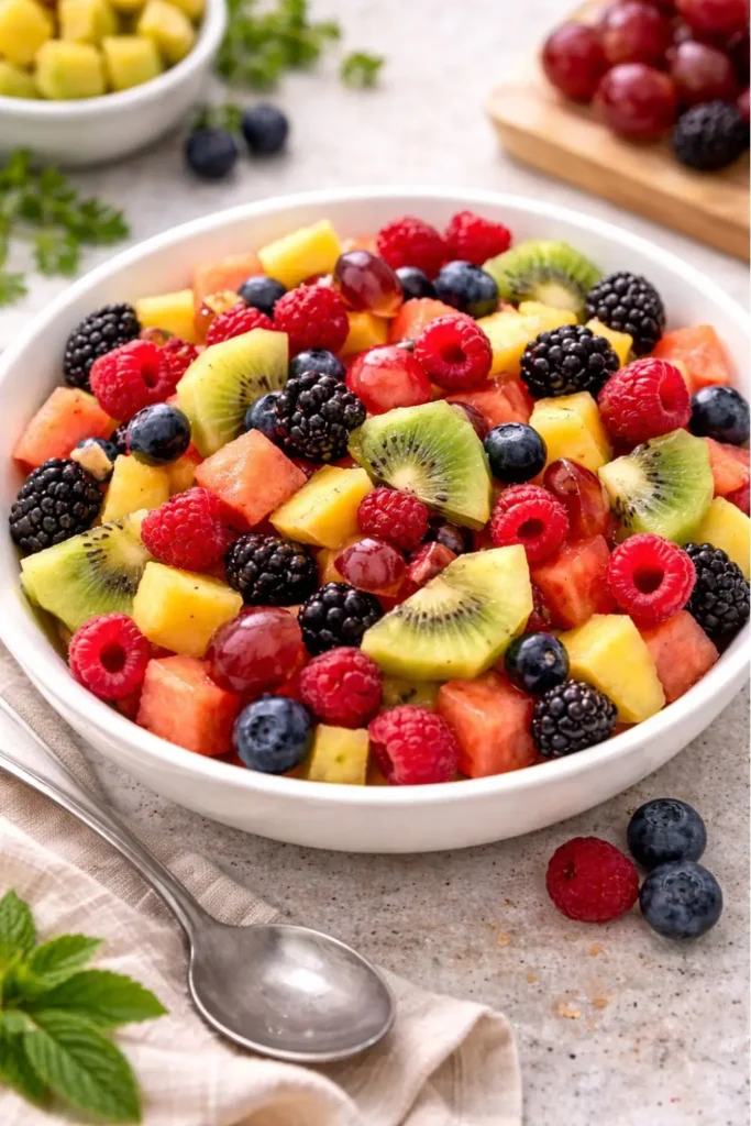 Easy Vegan Mimosa Fruit Salad