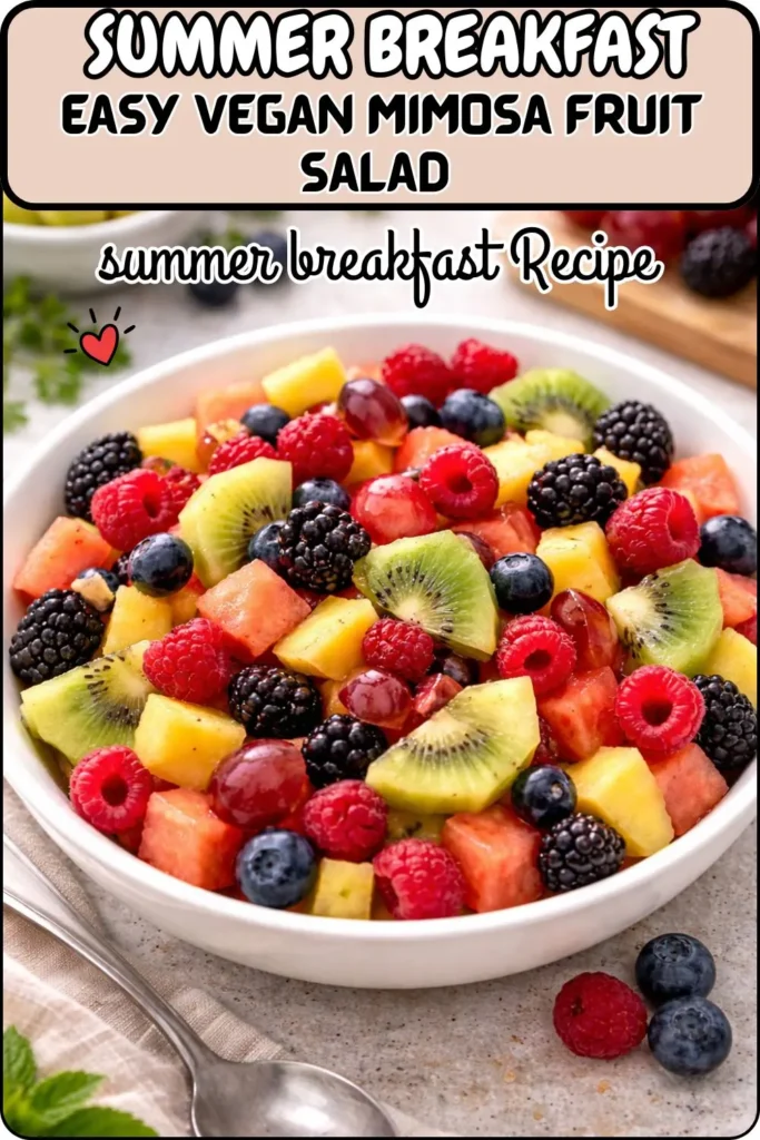 Easy Vegan Mimosa Fruit Salad