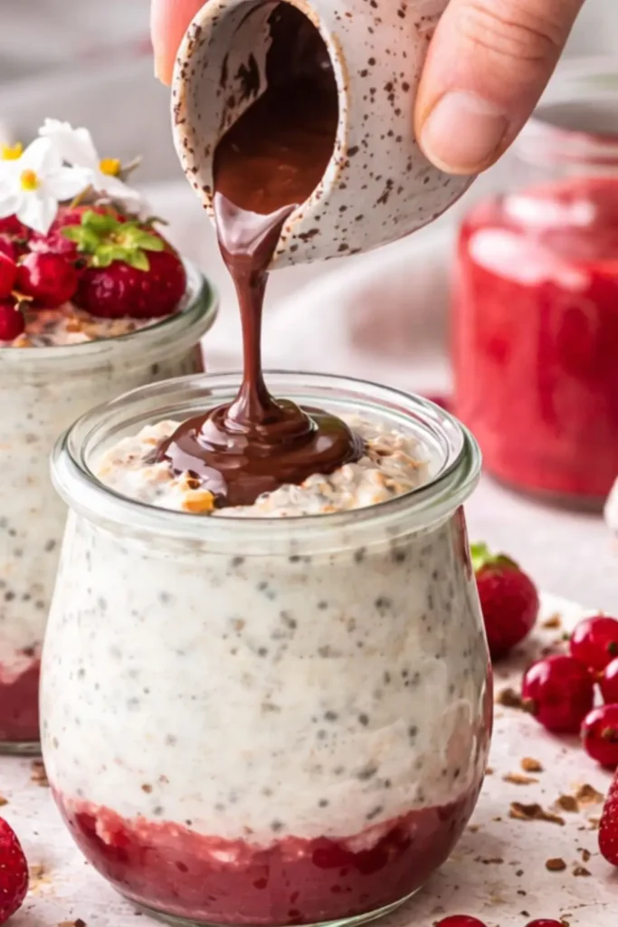 Easy Vegan No-Cook Summer Berry Overnight Oats