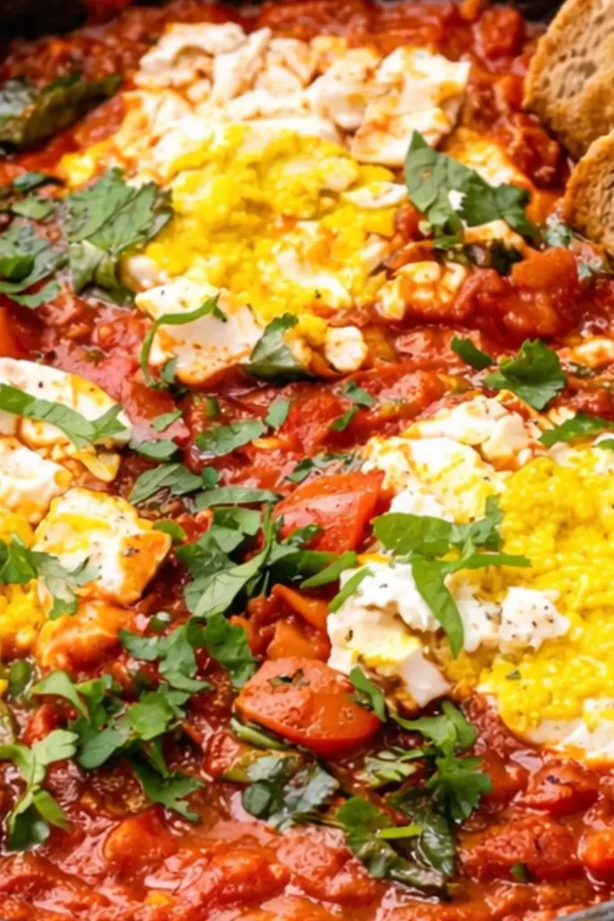 Easy Vegan Shakshuka with Summer Tomatoes