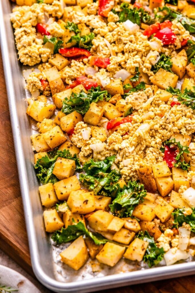 Easy Vegan Sheet Pan Breakfast Hash