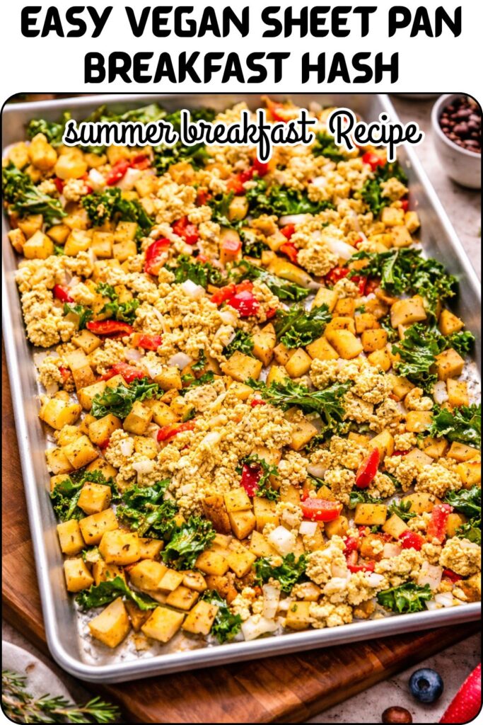 Easy Vegan Sheet Pan Breakfast Hash