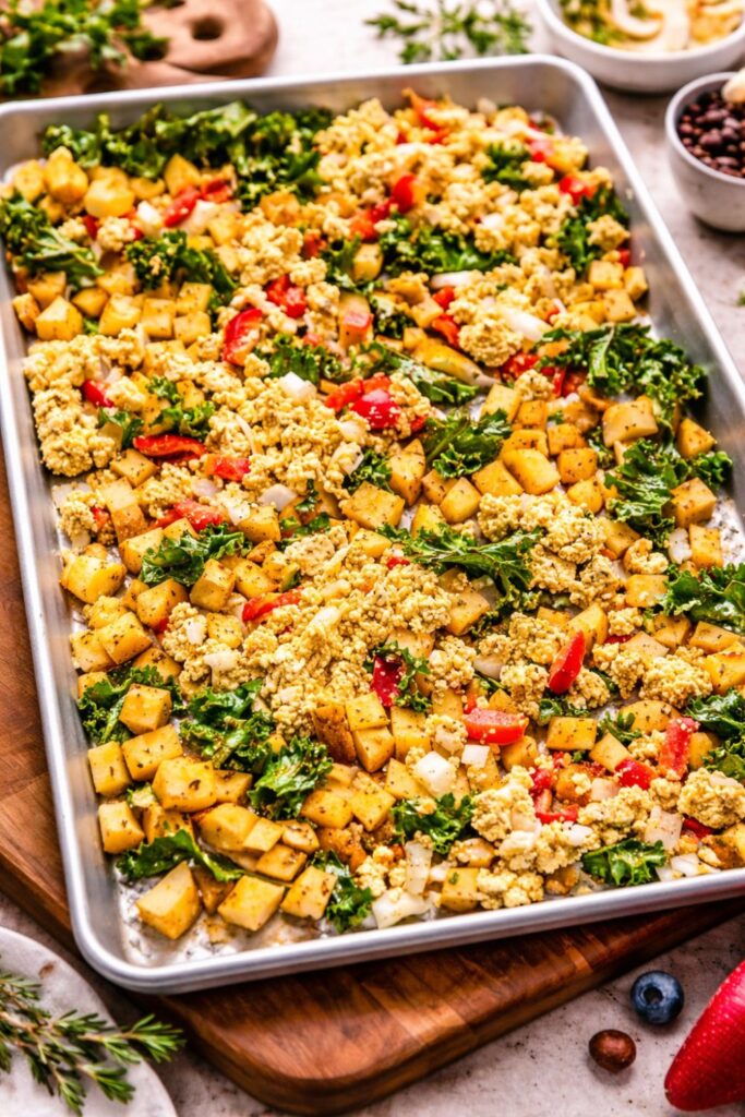 Easy Vegan Sheet Pan Breakfast Hash
