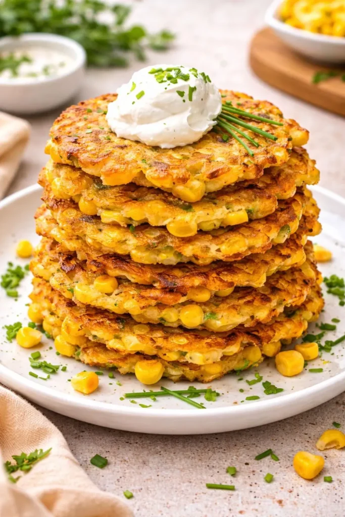 Easy Vegan Summer Corn Fritters (Crispy and Light!)
