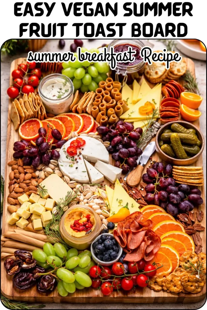 Easy Vegan Summer Fruit Toast Board