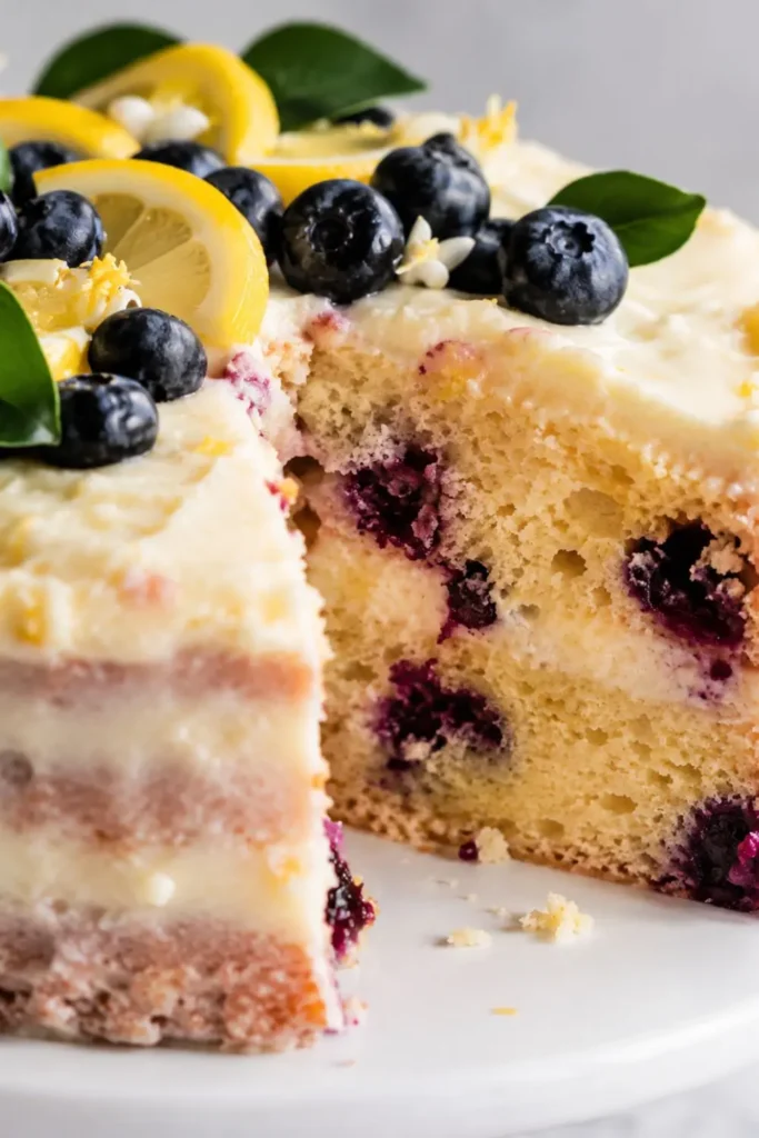 Gluten-Free Lemon Blueberry Cake