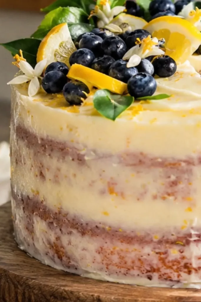 Gluten-Free Lemon Blueberry Cake