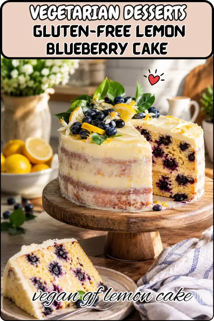Gluten-Free Lemon Blueberry Cake
